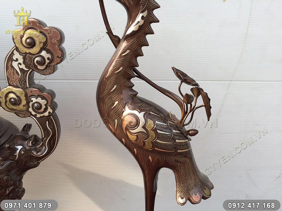 tam sự bằng đồng ngũ sắc 61cm